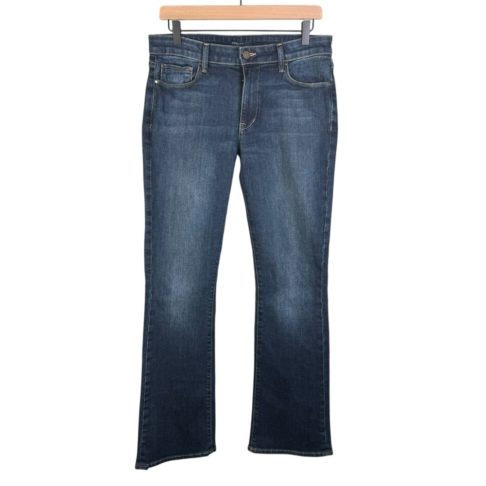 Fidelity Denim Belladona Bootcut Jeans Seahorse Dark Wash Y2K Aesthetic Size 28